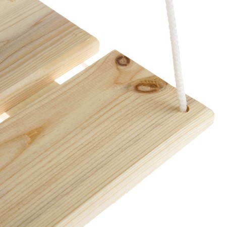 Suspended chair wooden, seat 40 × 22cm-2