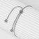 Bracelet "Puff" sophisticated, silver color