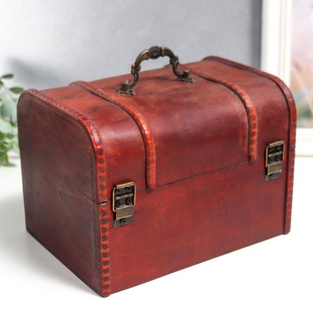 Casket wood chest (set 2 pcs) "Victorian" 17.5x11.5x11.5 cm; 21x15.5x15 cm-5