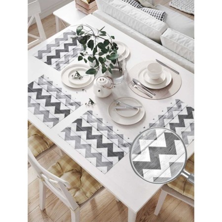 A set of napkins for setting the Table "Buddy Zigzag", rectangular, size 32x46 cm, 4 pcs-1