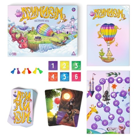 Board game for asociation and imagination "Drimikum", 98 cards, 10+-1