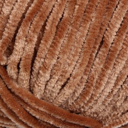 Yarn "Velour" 100% micropoliester 170m/100g (849 coffee with milk.)