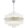 Suspended chandelier Eclipse 13xg9 LED 5W, size 60x60x63-150 cm, color nickel