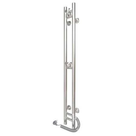 The towel electric "Sanprise" duet circle, 100x1200 mm, right, chrome-1