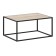Table Journal Loft with chipboard, 941x488x488, black MuAr/Dub Sonoma