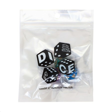 Astrological cubes for fortune telling "Time of the game", 3 pcs-1