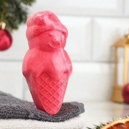 The bathtub "Snowman" with the aroma of orange and cinnamon, red, 70 gr.-1