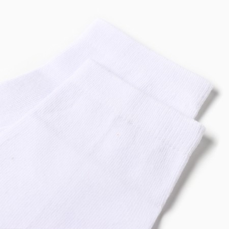 Male socks shortened, white color, size 29-1