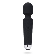 Massage vibrator, 20 frequencies, 16 modes, 20.4 × 4.2 cm, black