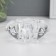 Glass of glass per 1 candle "Flower" transparent 4.3x9x9 cm
