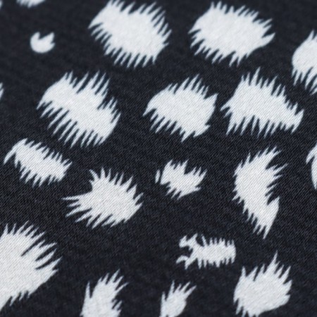 Payer satin fabric, size 150 cm, black color-2