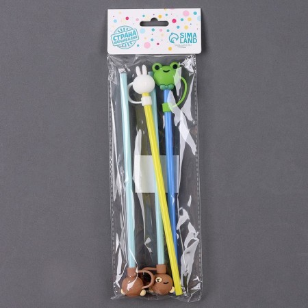 Tubes for the “Beast” cocktail, 4 pcs., Mix colors-2