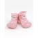 Boots-knees children's FIRST STEP Animals with a breathing sole, size 24, pink color