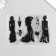 Stamp for creativity Silicon "Girls in evening dresses" 16x11 cm