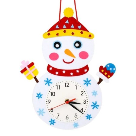 Children's wall clock DIY "Snowman" do it yourself, silent, 22 x 29 cm, aa
