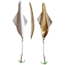 Vertical Winter Lucky John Glider with a chain and a tee, 10 g, GS blister