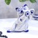 Сувенир "Кошка Дарси в стойке", гжель, фарфор, 15х16 см