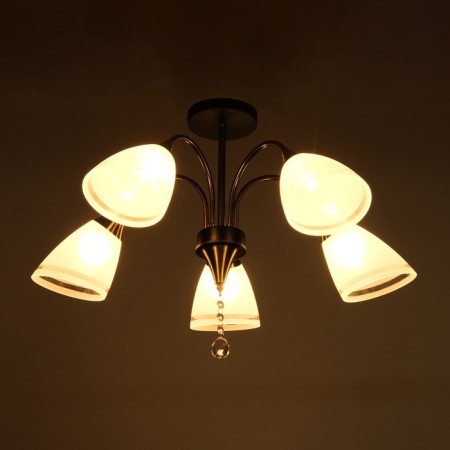 Sandra chandelier 5he27 40W Black-Bronze 65x65x30 cm-2