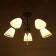 Sandra chandelier 5he27 40W Black-Bronze 65x65x30 cm
