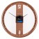 Watching clock, interior "classics", silent, d-32 cm, aa