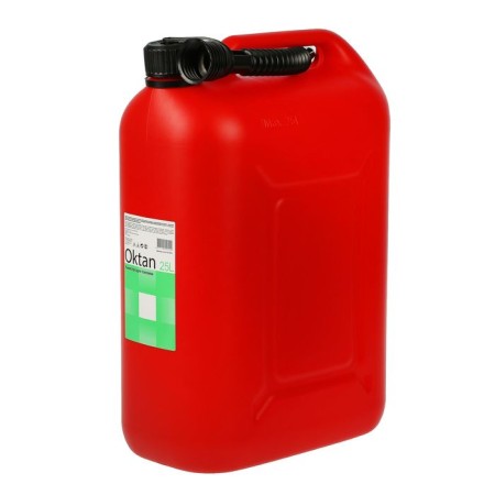 Canister of the fuel and lubricants Oktan Classik, 25 l, plastic, red