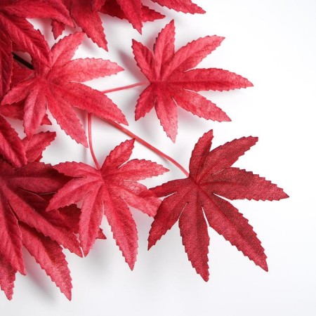 Decor "Leaves on the branch" Burgundy color-2