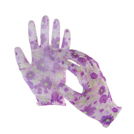 Nylon gloves, with PVC impregnation, size 8, color mix, Greengo-2