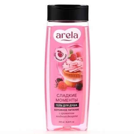 Sweet shower gel, 250 ml, aroma of berry dessert, Arela-5