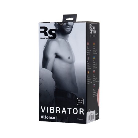 Realistic vibrator Toyfa Realstick Elite Vibro, TPR, bodily, 7 vibration modes, 18.5 cm 7647-4