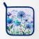 Kitchen "Blue Flowers" mittens-seizure 20x28cm, 19x19cm tack, 100% HL