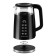 Electric kettle Galaxy Line GL 0342, glass/plastic, 1.7 l, 2200 watts, black