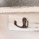 Decorative wood hooks with pocket and shelf "white aged" 10.5x28x18 cm