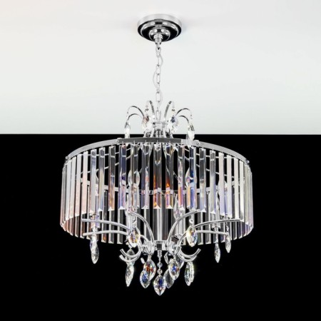 Suspended chandelier Citilux "Inga" CL335181, 59x58x120 cm, 8x60W, e14, gray color-9