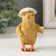 Polystone souvenir "Chicken under a shell" 8.5x5x5.5 cm