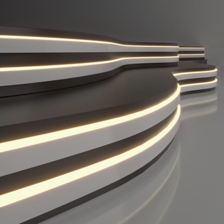 Flexible neon Elektrostandard, IP65, SMD2835, 120 LED/m, 24V, glow warm white