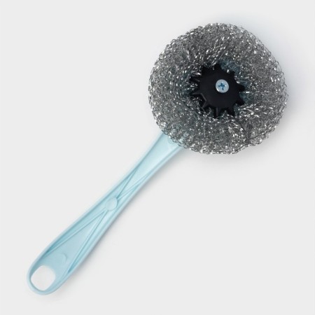 Washing sponge with the handle of the Bublik share, metal, 15 g, color mix-3