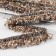 Decorative braid “Twydal”, one -sided, 35 mm, 5 ± 0.5 m, coffee color