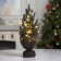 LED figure "Christmas tree with golden decor", 14 × 35 × 7.5 cm, plastic, batteries CR2032x2, glow warm white