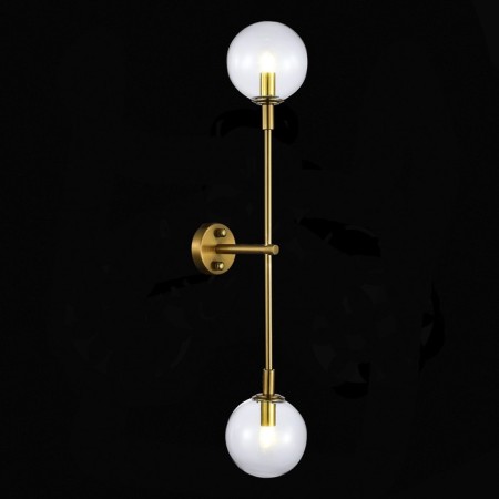 Sconces st. SL1506.201.02. Chieti. 2x5 watts, G9, 4000k, 12 cm, golden color-2