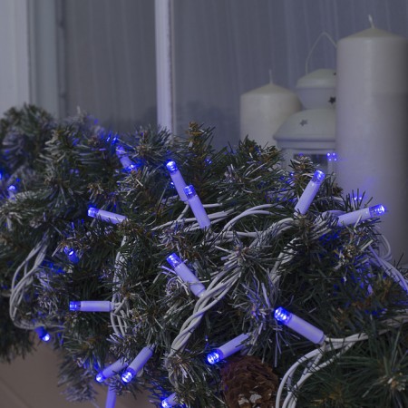 Garland "thread" 10 m, IP65, UMS, white thread, 100 led, glow blue, 220 V-3