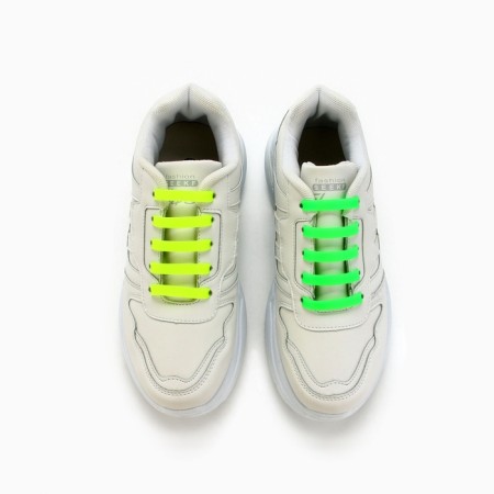 Silicone laces, set 6 pcs, color rainbow-18