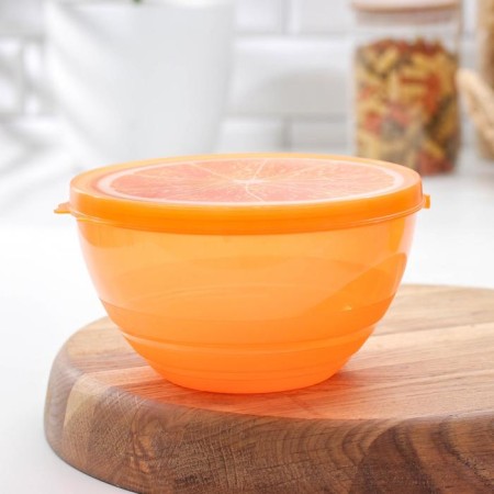 Container Plastic food "Juicy fruit", 900 ml, color mix-4