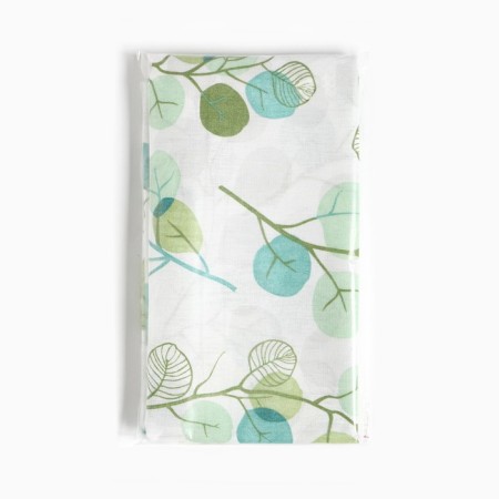 Pillowcase saving and I "eucalypt" color green, 70x70 cm 100% cotton, calico, 120 g/m2-2