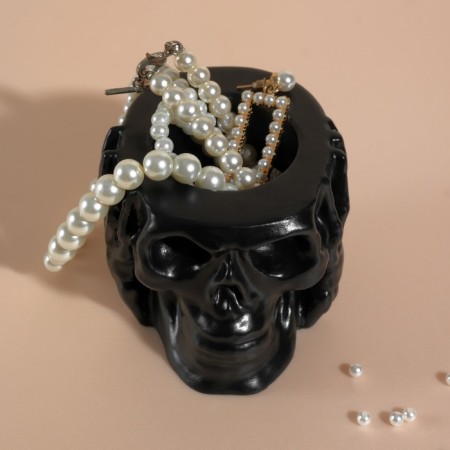 Interior subject "Skull Silence" 6.5x10 cm black matte-6