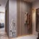 Interior stickers "flower", mirror, decor on the wall, panel 100 x 34 cm