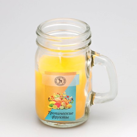 Aromatic candle in the Bank "Tropical Fruits", 7.2 x 8.5 cm, 190 g-2
