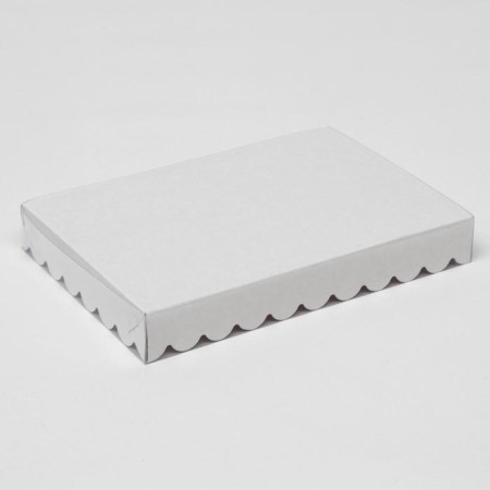 Box for cookies "peas", white, 22 x 15 x 3 cm-1