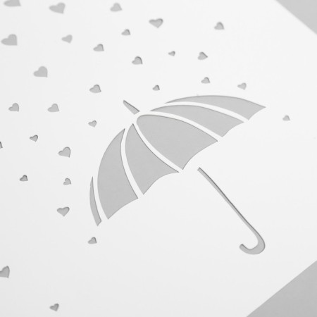 Plastic stencil "Love" 24x16 cm-2