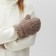 Women's mittens for lawsuit. Mehu Mist, rr. 26cm, brown