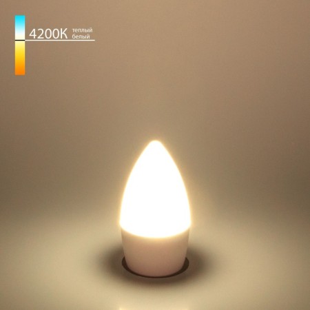 Candle LED lamp C37 Elektrostandard, 37x37x98 mm, 6W, E27, 520LM, 4200K